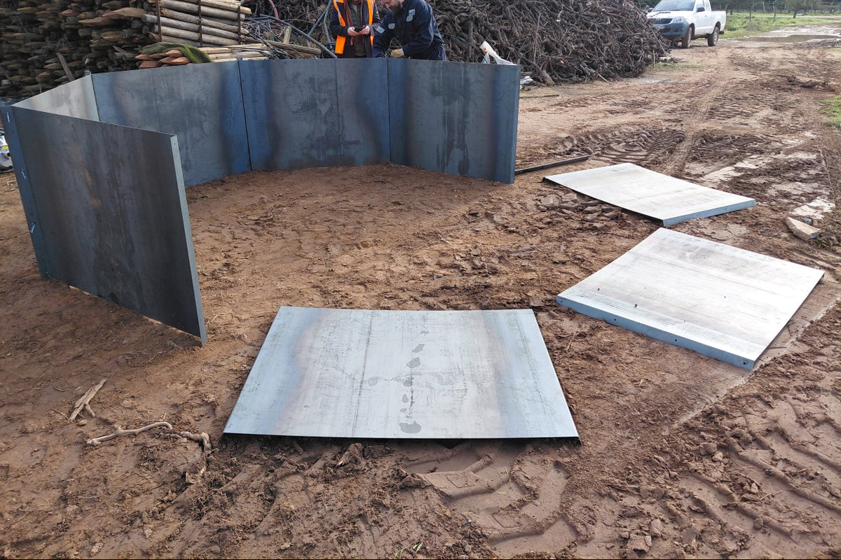 Pyrolyseur Octopus pour production de 8 m² de biochar par jour
