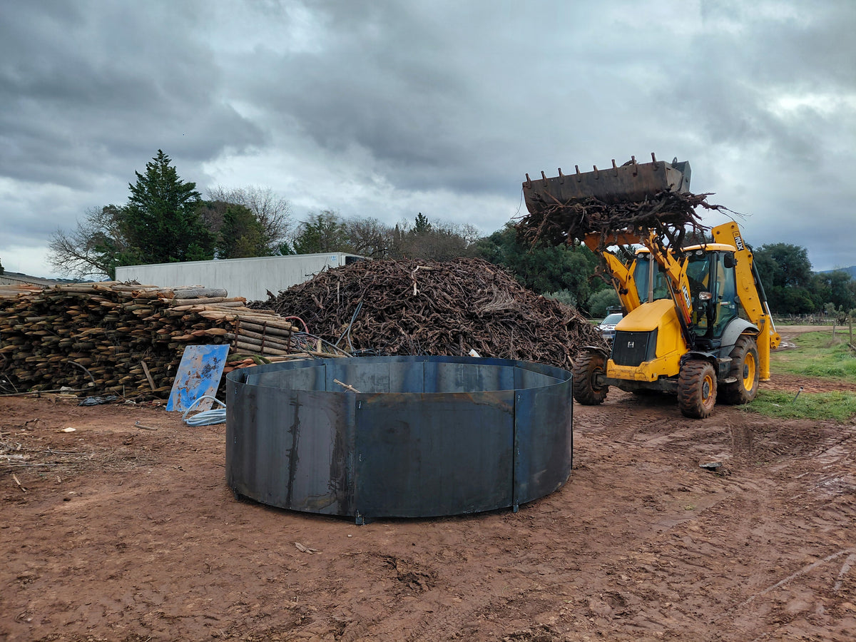 Pyrolyseur Octopus pour production de 8 m² de biochar par jour