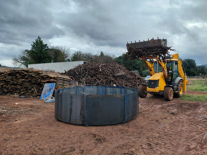 Pyrolyseur Octopus – “flame cap kiln” pour production cadencée de biochar