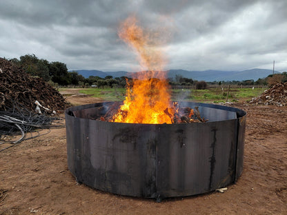 Pyrolyseur Octopus – “flame cap kiln” pour production cadencée de biochar