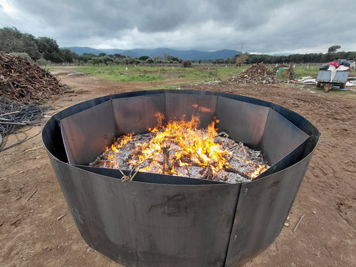 Pyrolyseur Octopus – “flame cap kiln” pour production cadencée de biochar