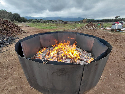 Pyrolyseur Octopus – “flame cap kiln” pour production cadencée de biochar