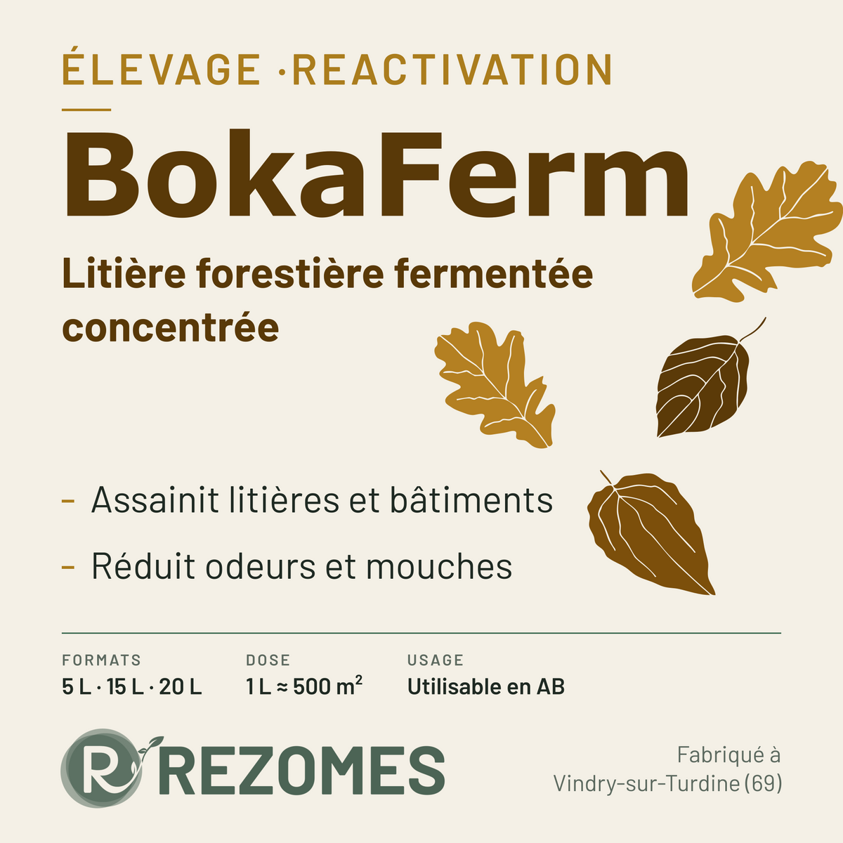 BokaFerm - Litière Forestière Fermentée concentrée